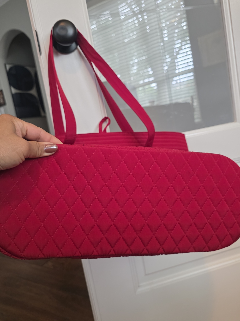 Vera Bradley Quilted Red Tote Bag - Women's Everyday Carry - Picture 11 of 12